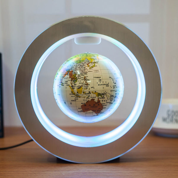 Lumena Gravity Globe™ – Globe Terrestre LED en Lévitation Magnétique & Rotation Anti-Gravité