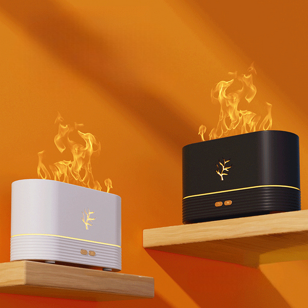 Diffuseur d’Aromas “Flame Aura™” – Humidificateur LED Effet Flamme & Ambiance Relaxante | Lumena Home